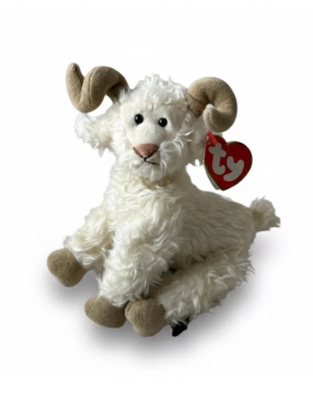 Vintage TY Attic Treasures Ramsey Ram Plush 1993 🤎 HTF w/ Tag | Curly Goat |